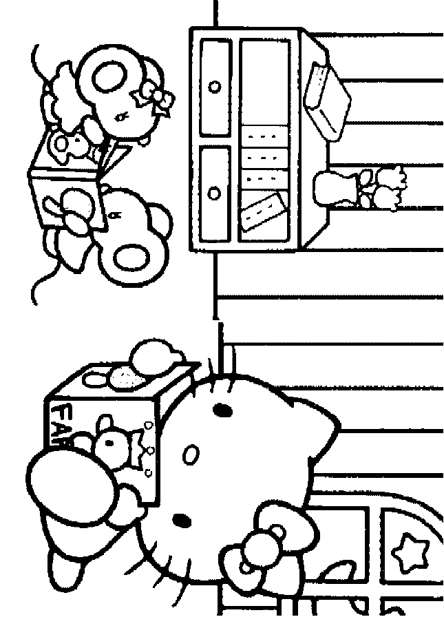 Hello Kitty kolorowanki